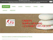 Tablet Screenshot of luciefit.de